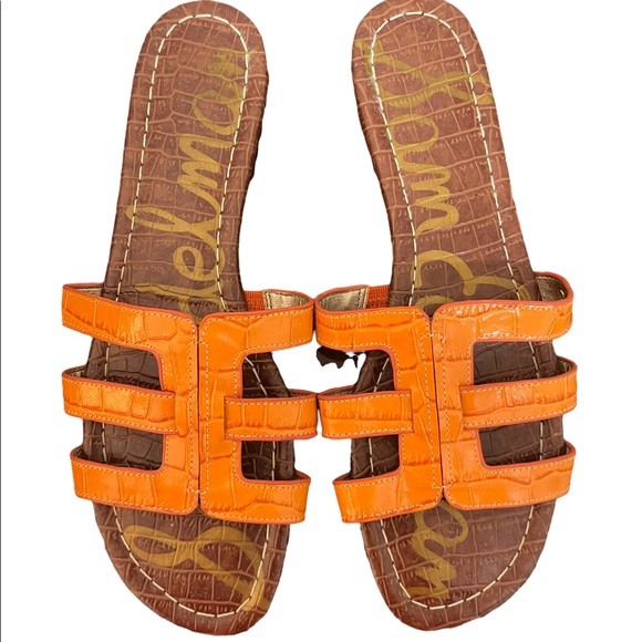 Sam Edelman Berit Embossed Leather Slide Sandal - Picture 3 of 12